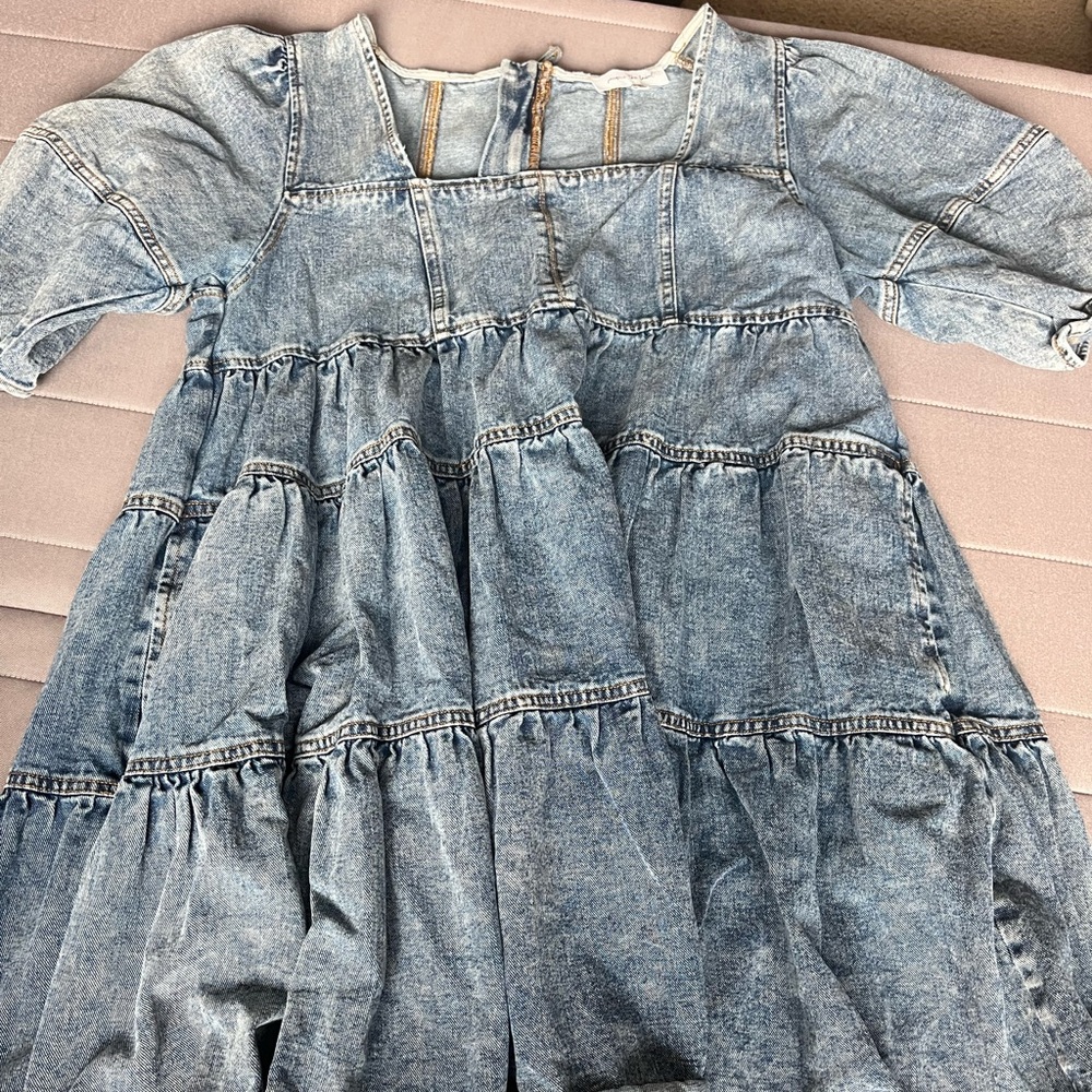 Denim Babydoll Dress